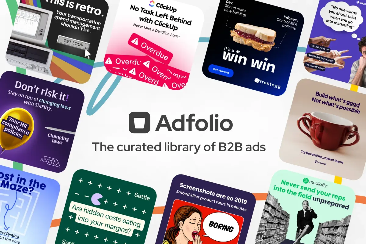Impactful, hand-picked B2B ads, explained ■ Adfolio