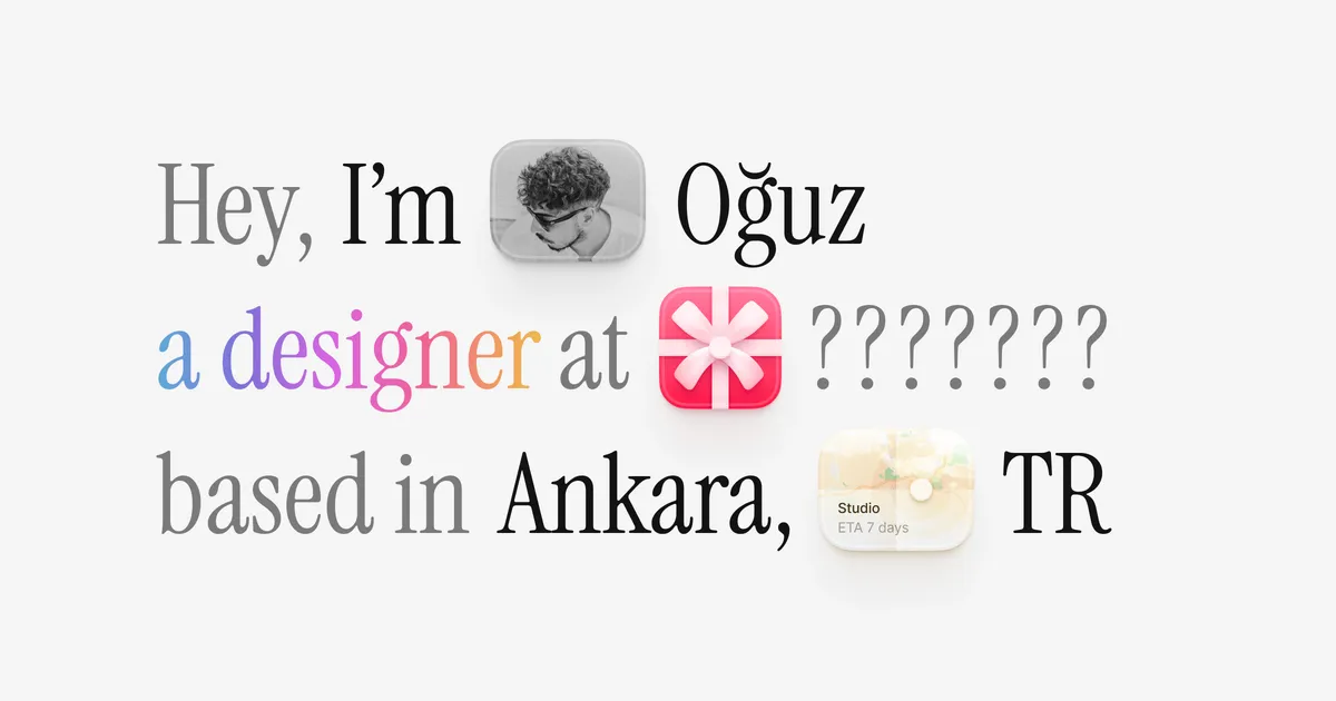 Oğuz Yağız Kara - Web & Product Designer