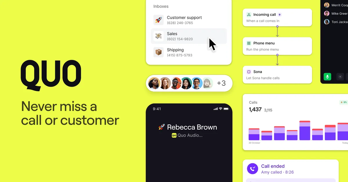 Quo (formerly OpenPhone) | Best Phone System for Startups & Small Businesses