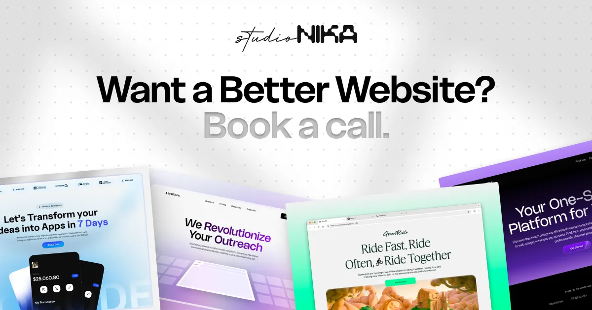 Studio Nika | We Design & Develop websites in Framer