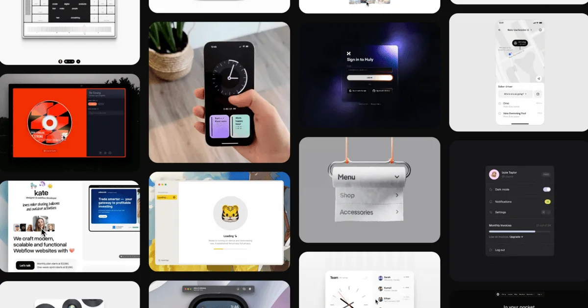 UI / UX Design Inspiration and Design Newsletter